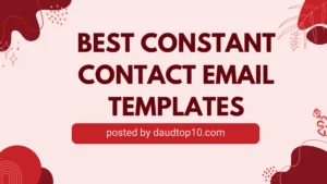 Best Constant Contact Email Templates