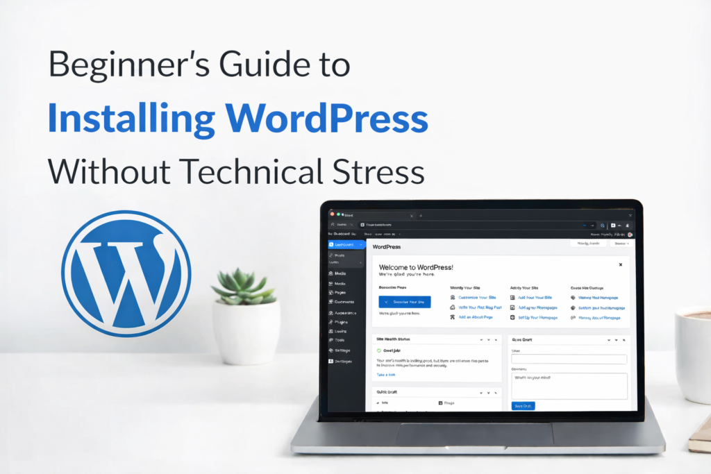 How to install WordPress step by step 2026 ChatGPT Image Feb 22 2026 07 44 11 AM